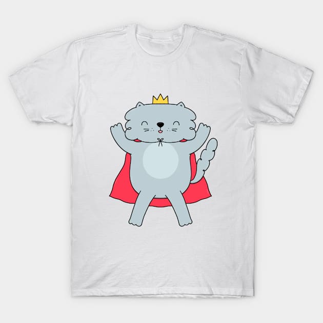 King of the house cat T-Shirt by rafs84